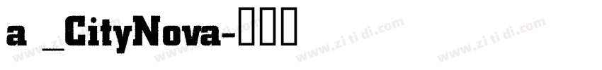 a _CityNova字体转换